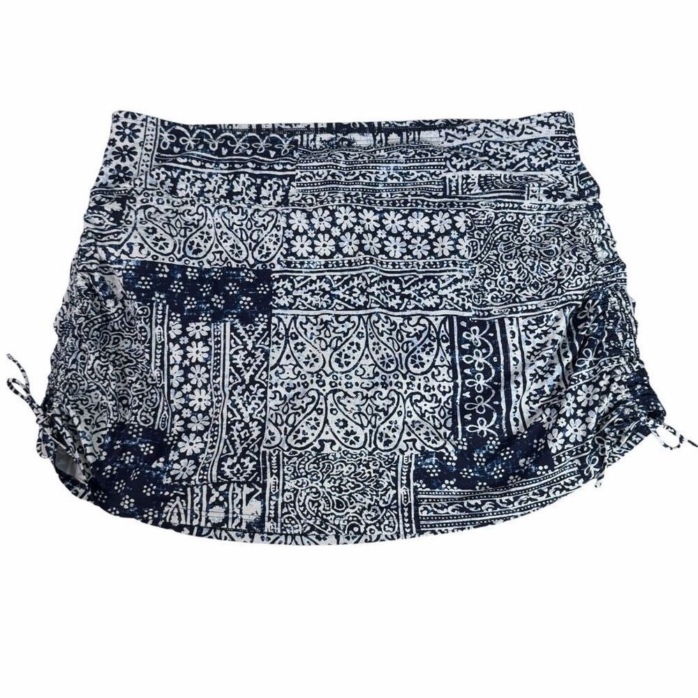 Lands End Womens 16W Tummy Control Adjustable Side Swim Skirt